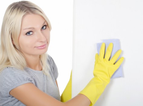 Domestic carpet cleaning in a home setting